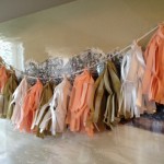 tissue paper tassel garland birthday decor