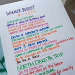 Summer Bucket List Filled In