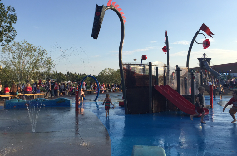 Broadmoor Lake Remax Spray Park Sherwood Park