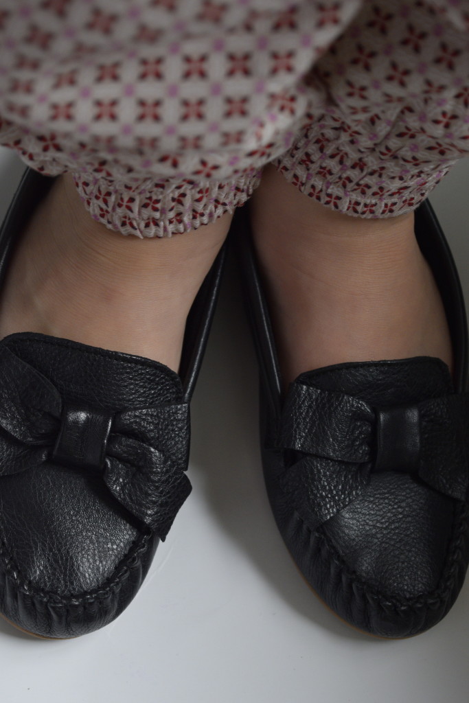 Zara Haul Leather Girls Moccasins