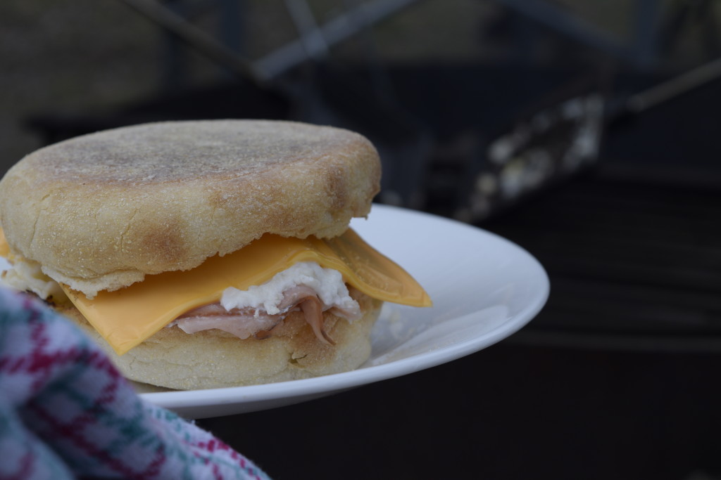 Camping breakfast sandwich Woods Toaster
