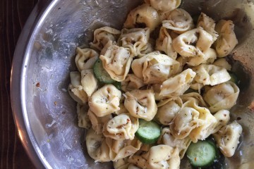 Easy Kid Friendly Warm Tortellini Salad