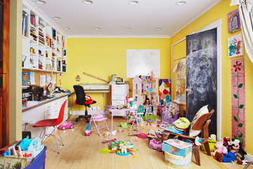 Mom Guilt Throwing Out Stuff While Cleaning Kids Rooms