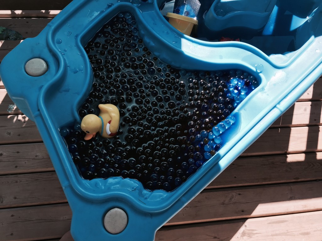 Crystal Beads in the Water Table
