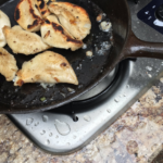 Perogies on the Outdoor Kitchen Stove RV Camping