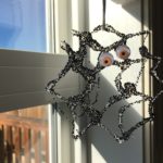 Hot Glue Sparkle Spider Web Ornaments
