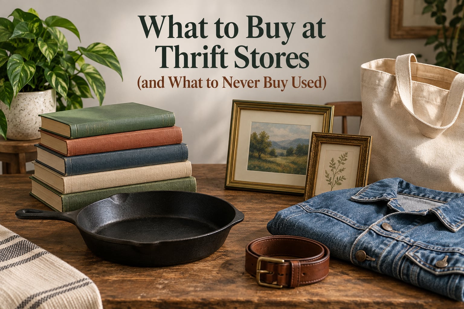 What to Buy at Thrift Stores (and What to Never Buy Used)