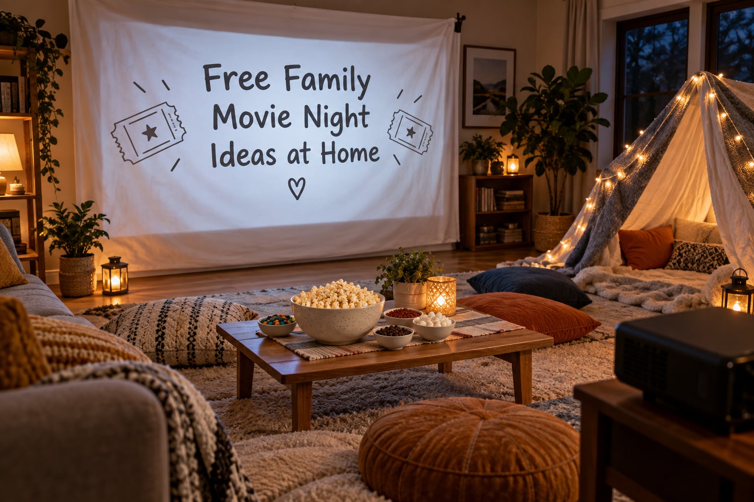 Free Family Movie Night Ideas at Home