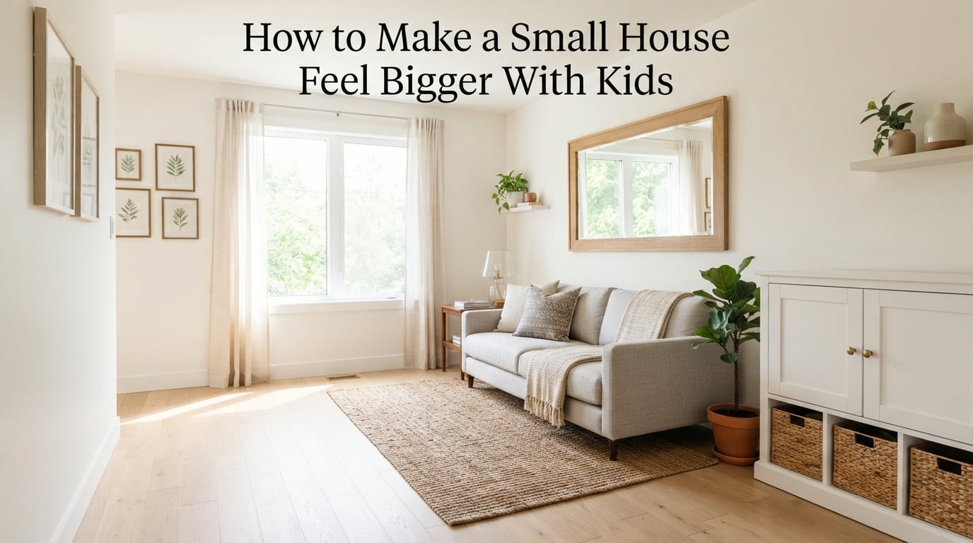 How to Make a Small House Feel Bigger With Kids