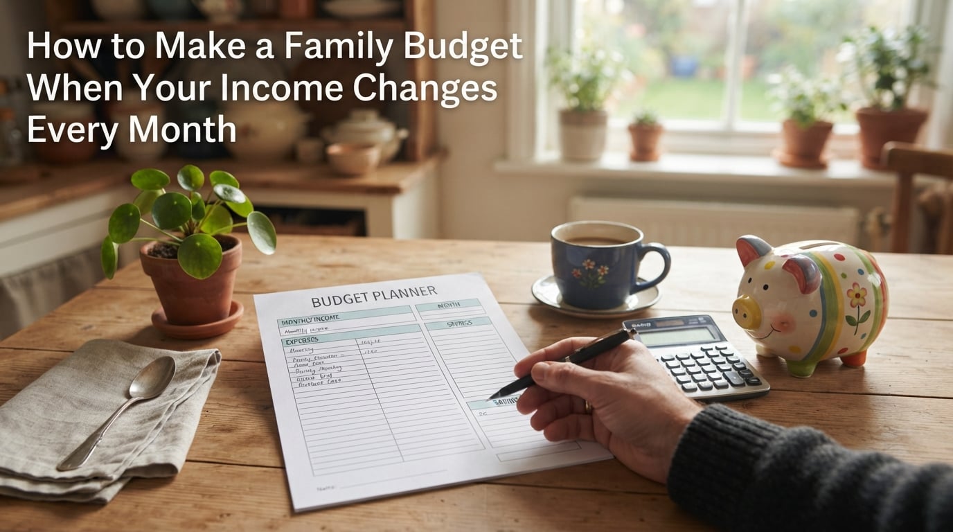 How to Make a Family Budget When Your Income Changes Every Month