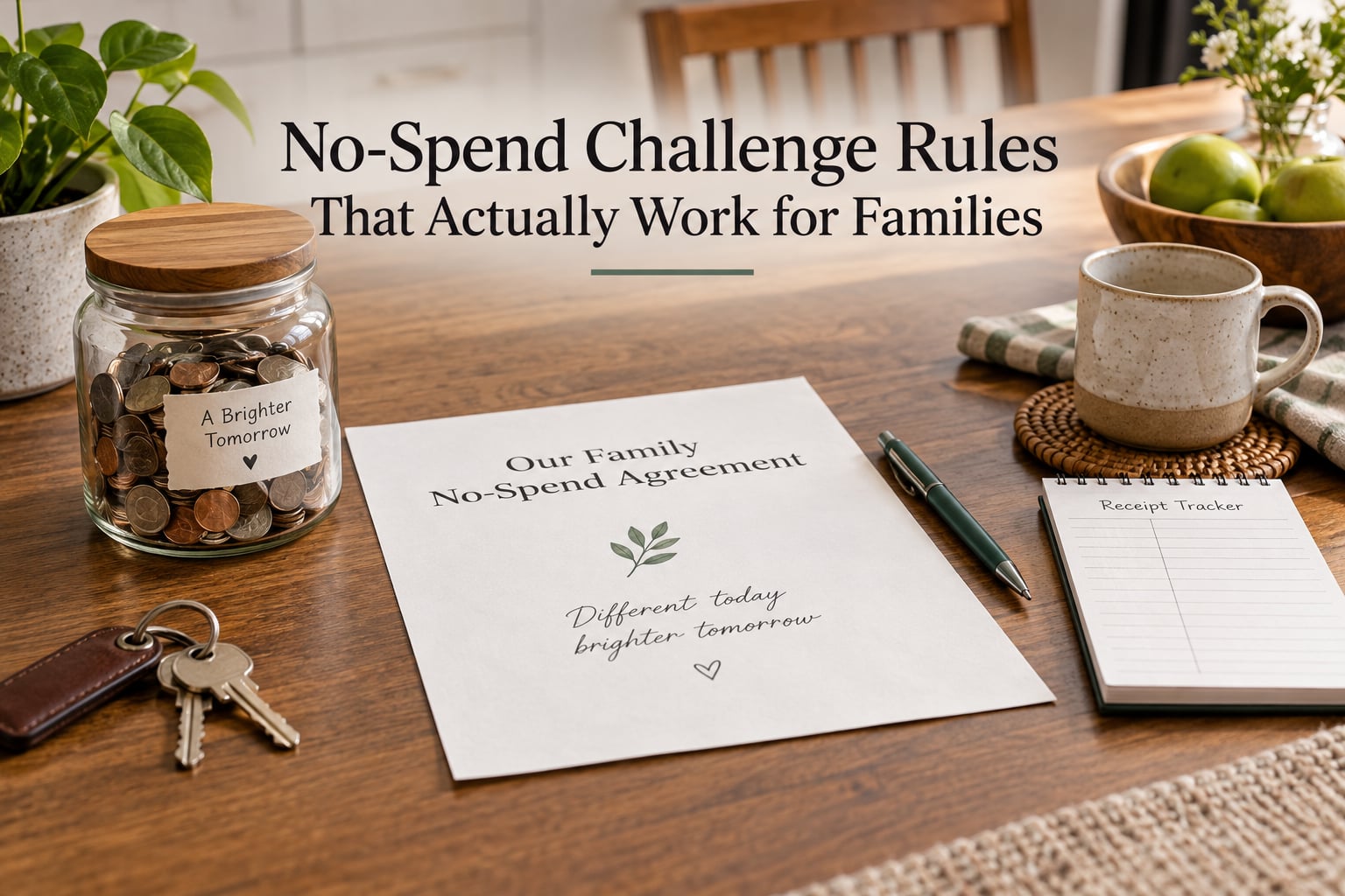 No-Spend Challenge Rules That Actually Work for Families
