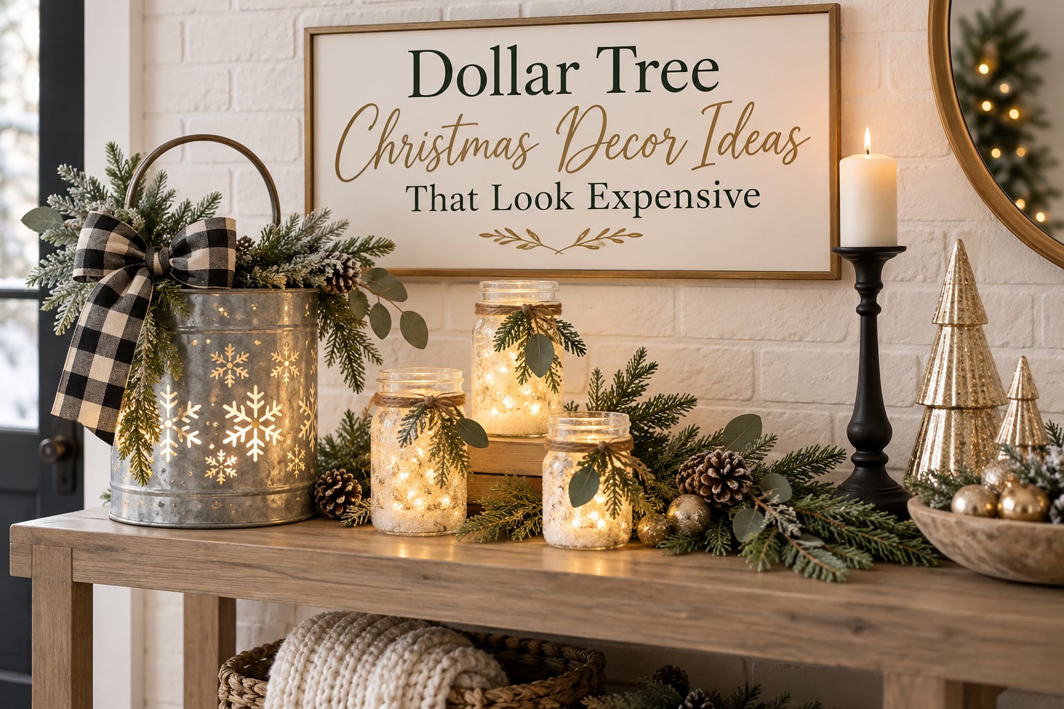 Dollar Tree Christmas Decor Ideas That Look Expensive