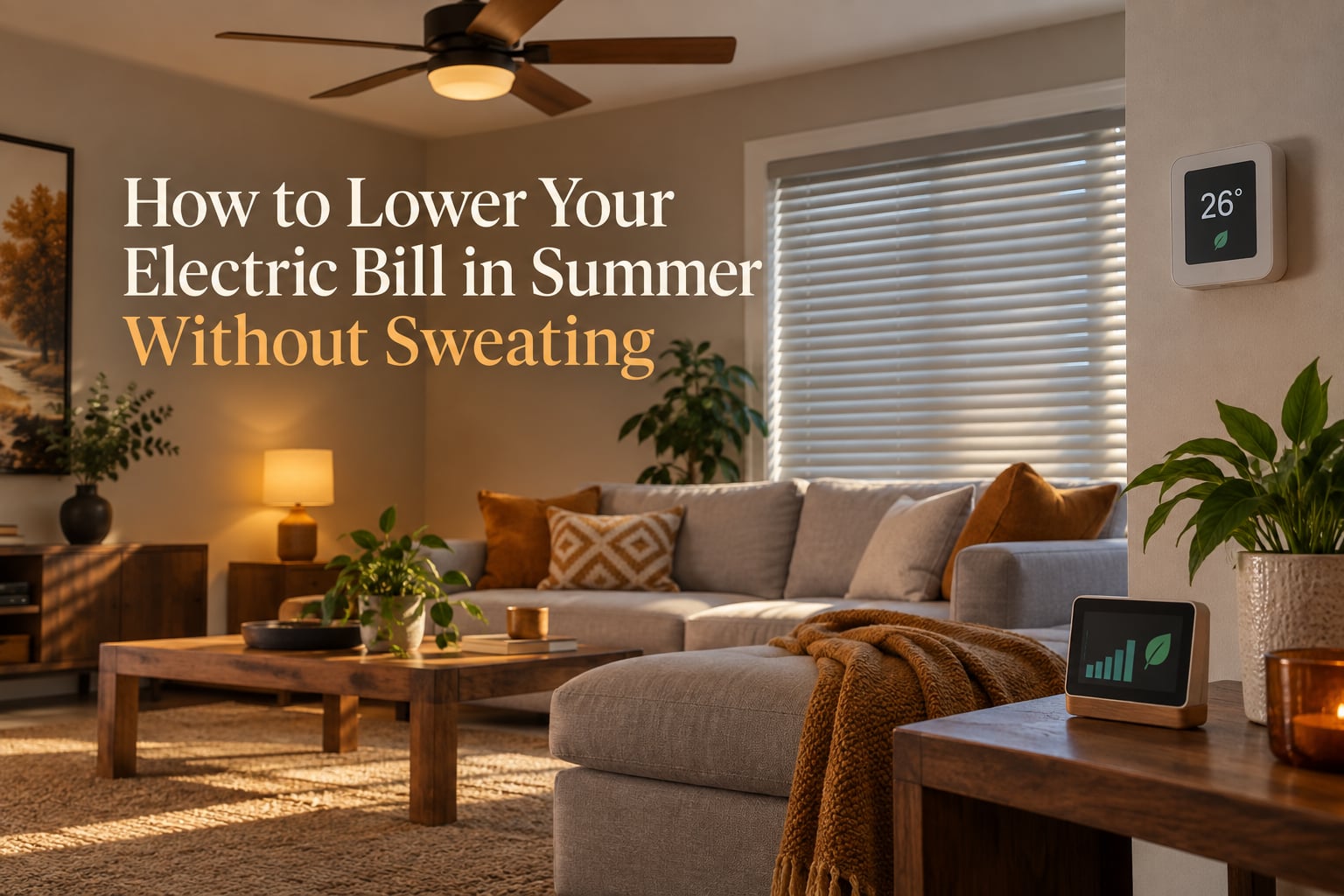 How to Lower Your Electric Bill in Summer Without Sweating