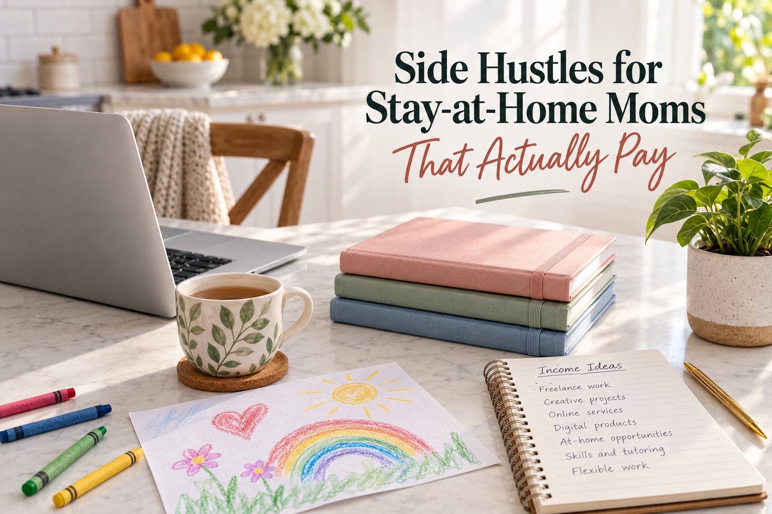 Side Hustles for Stay-at-Home Moms That Actually Pay