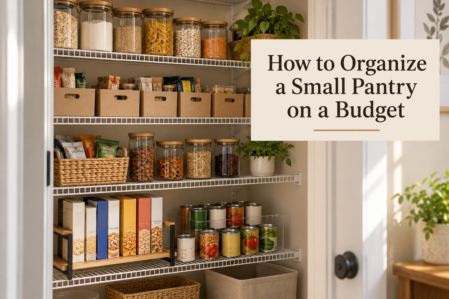 How to Organize a Small Pantry on a Budget