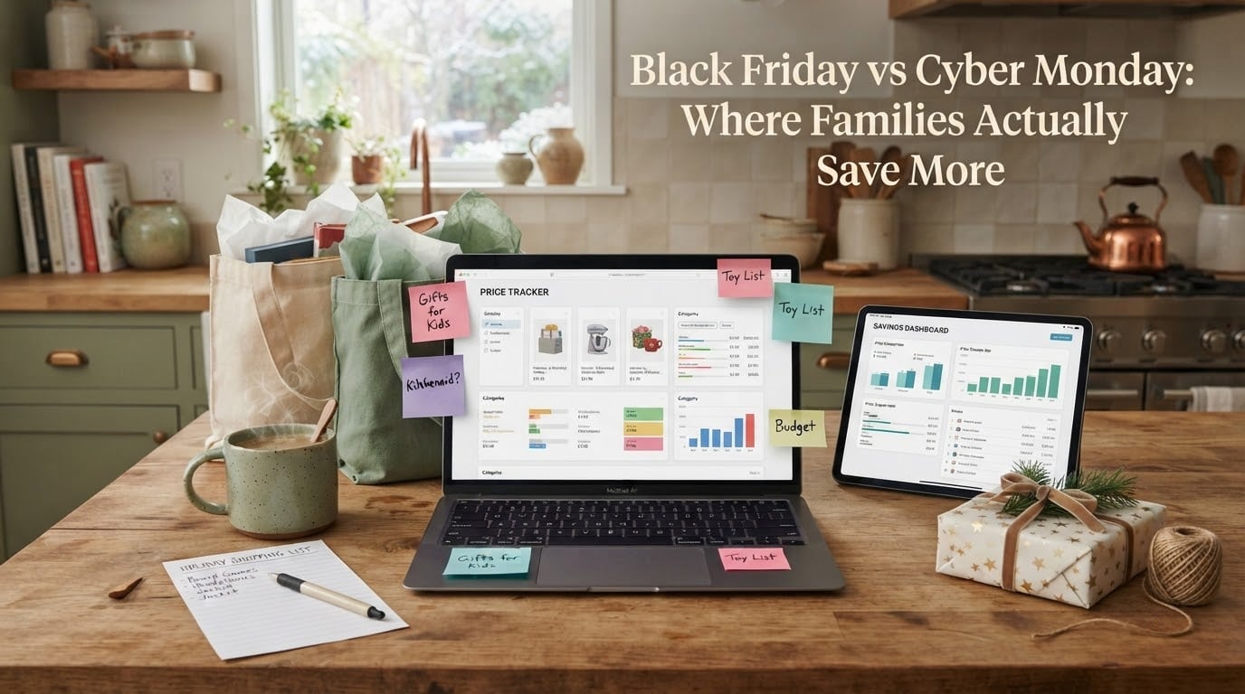Black Friday vs Cyber Monday: Where Families Actually Save More