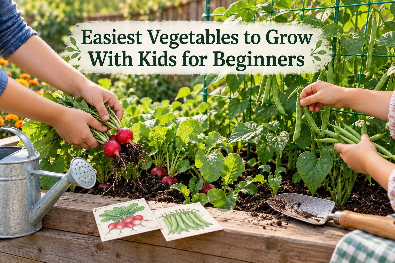 Easiest Vegetables to Grow With Kids for Beginners