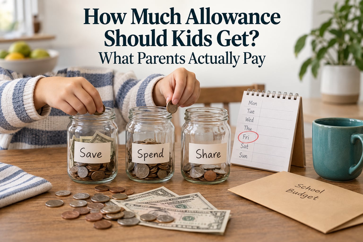 How Much Allowance Should Kids Get? What Parents Actually Pay