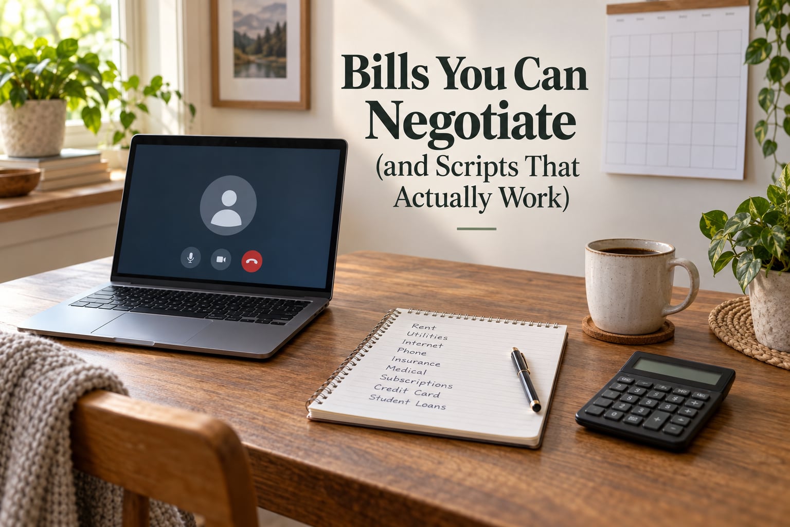 Bills You Can Negotiate (and Scripts That Actually Work)
