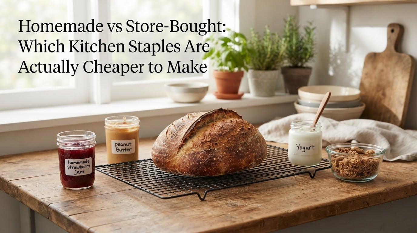 Homemade vs Store-Bought: Which Kitchen Staples Are Actually Cheaper to Make