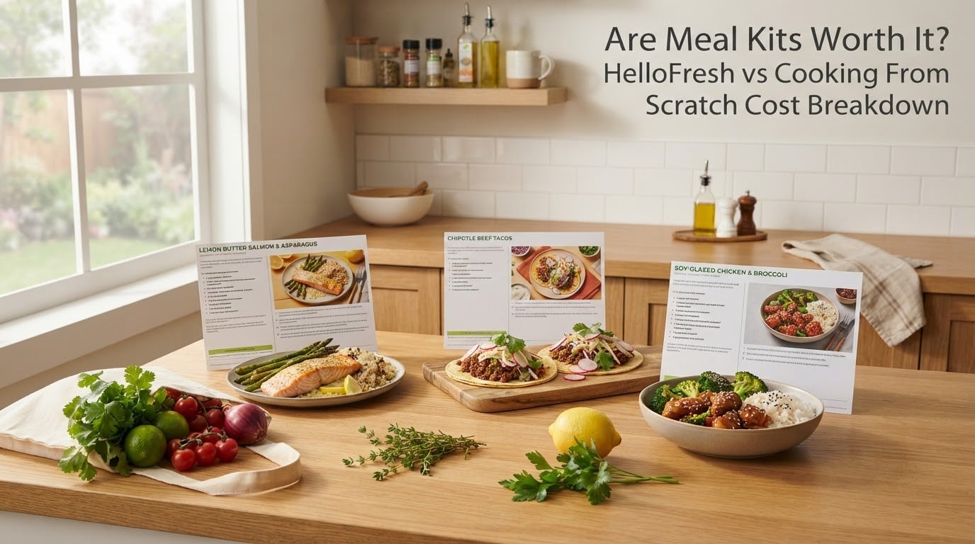 Are Meal Kits Worth It? HelloFresh vs Cooking From Scratch Cost Breakdown