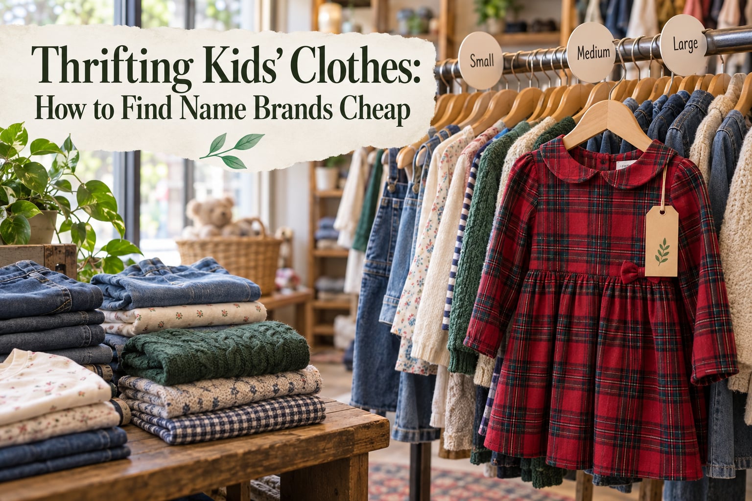 Thrifting Kids' Clothes: How to Find Name Brands Cheap