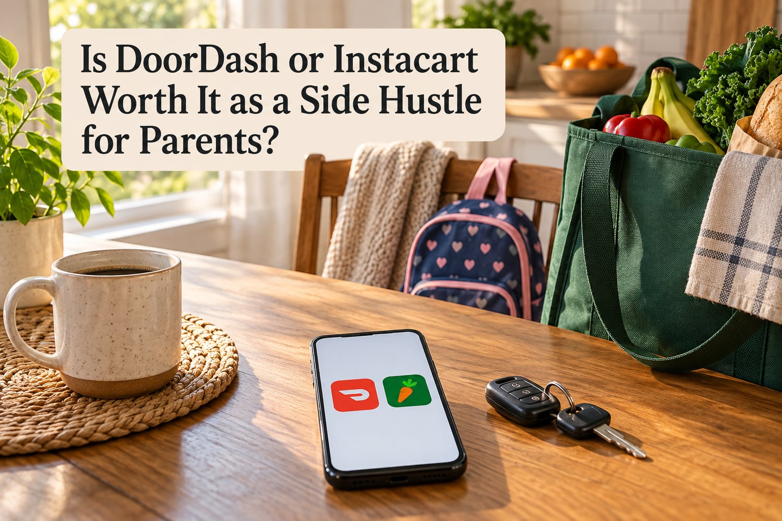 Is DoorDash or Instacart Worth It as a Side Hustle for Parents?