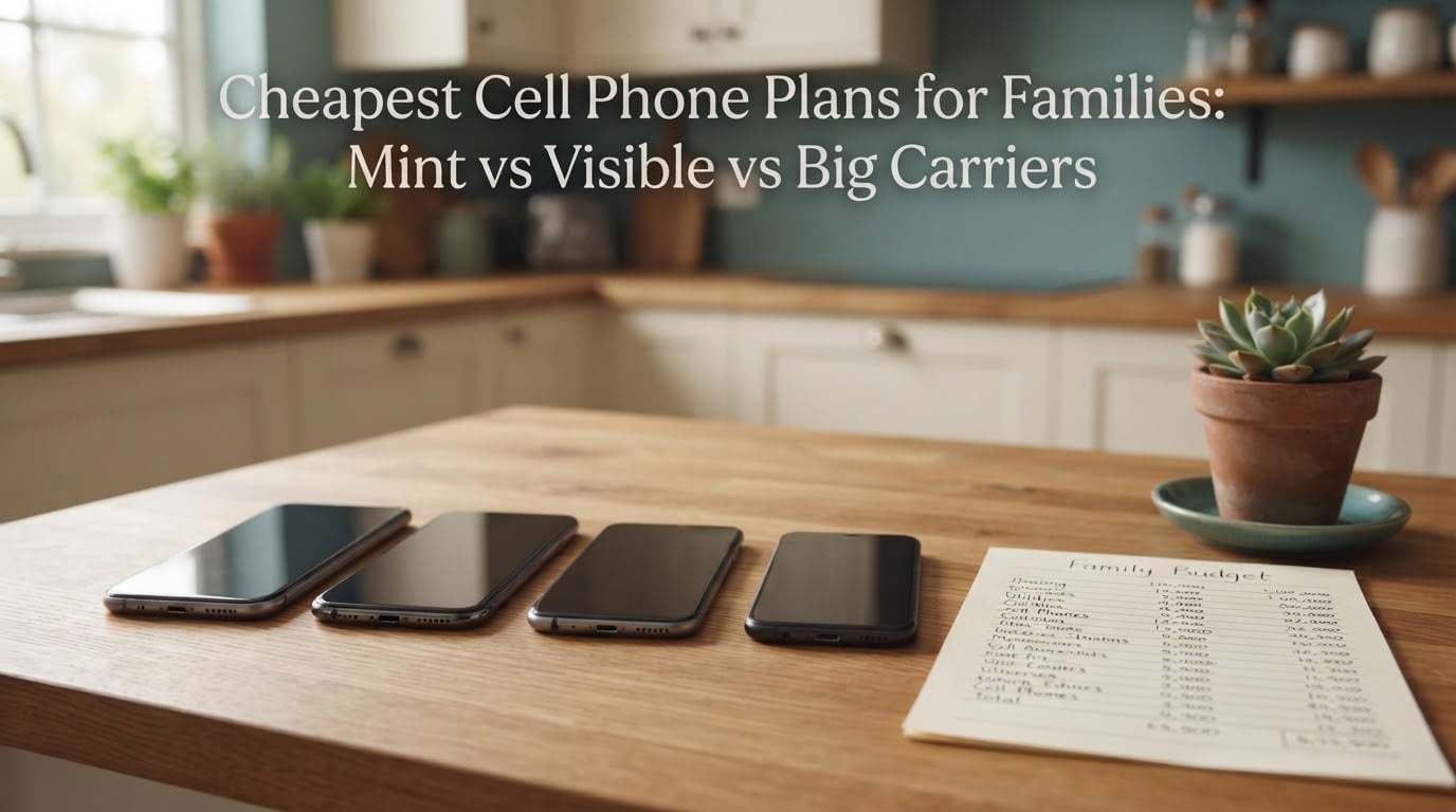 Cheapest Cell Phone Plans for Families: Mint vs Visible vs Big Carriers