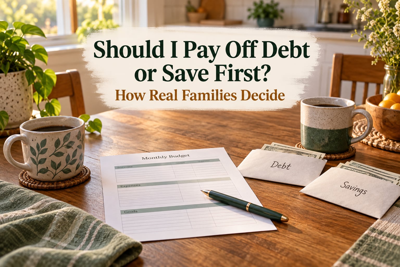 Should I Pay Off Debt or Save First? How Real Families Decide