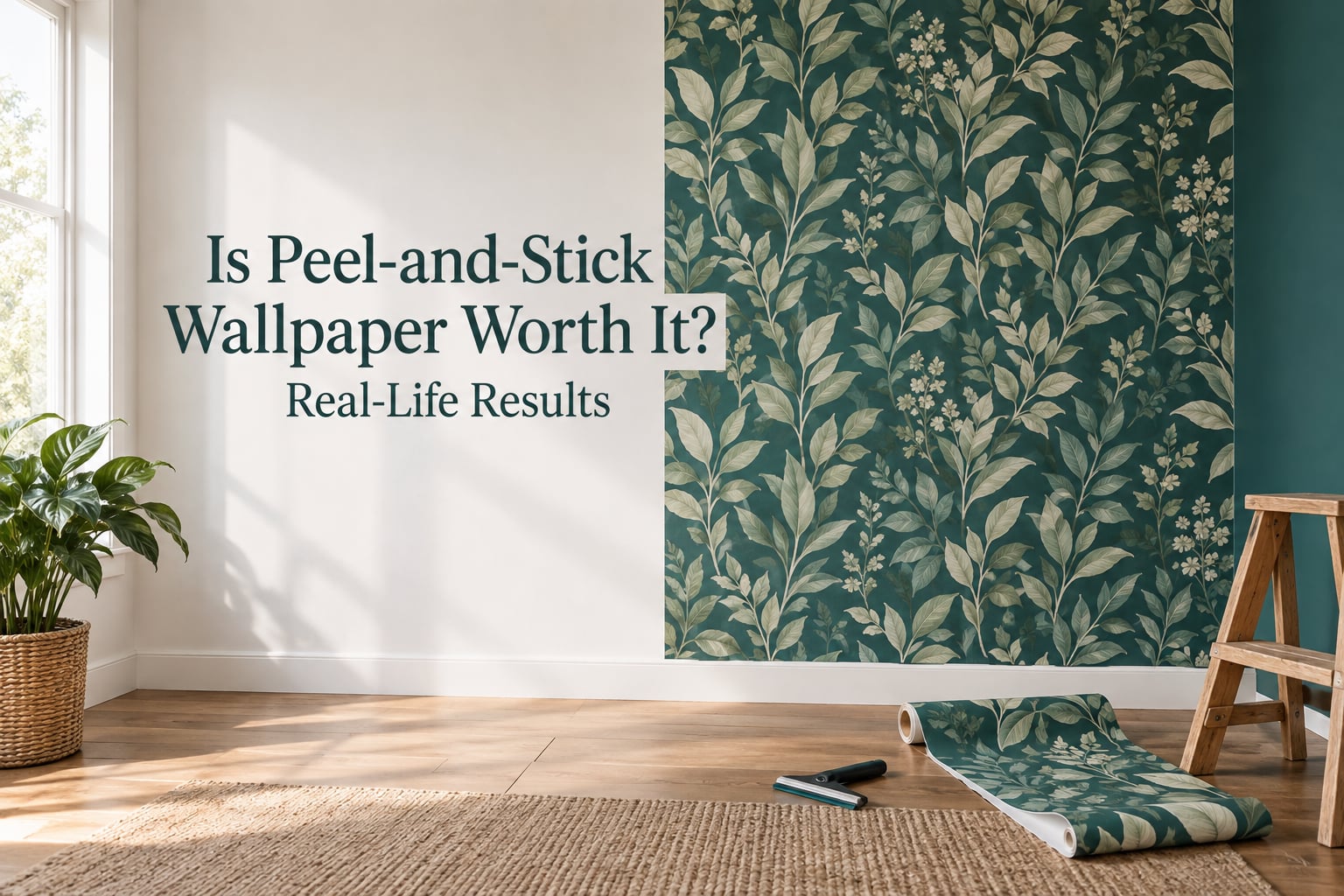 Is Peel-and-Stick Wallpaper Worth It? Real-Life Results