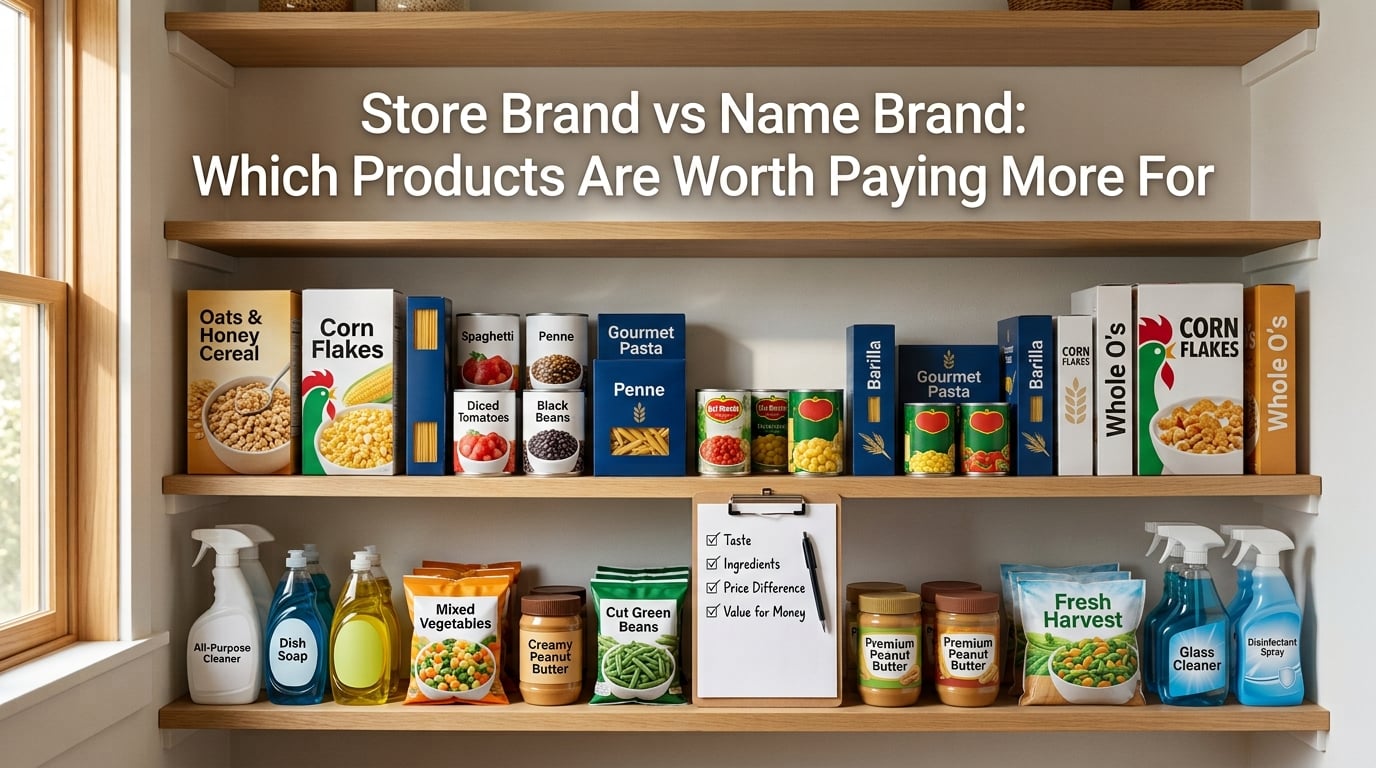 Store Brand vs Name Brand: Which Products Are Worth Paying More For