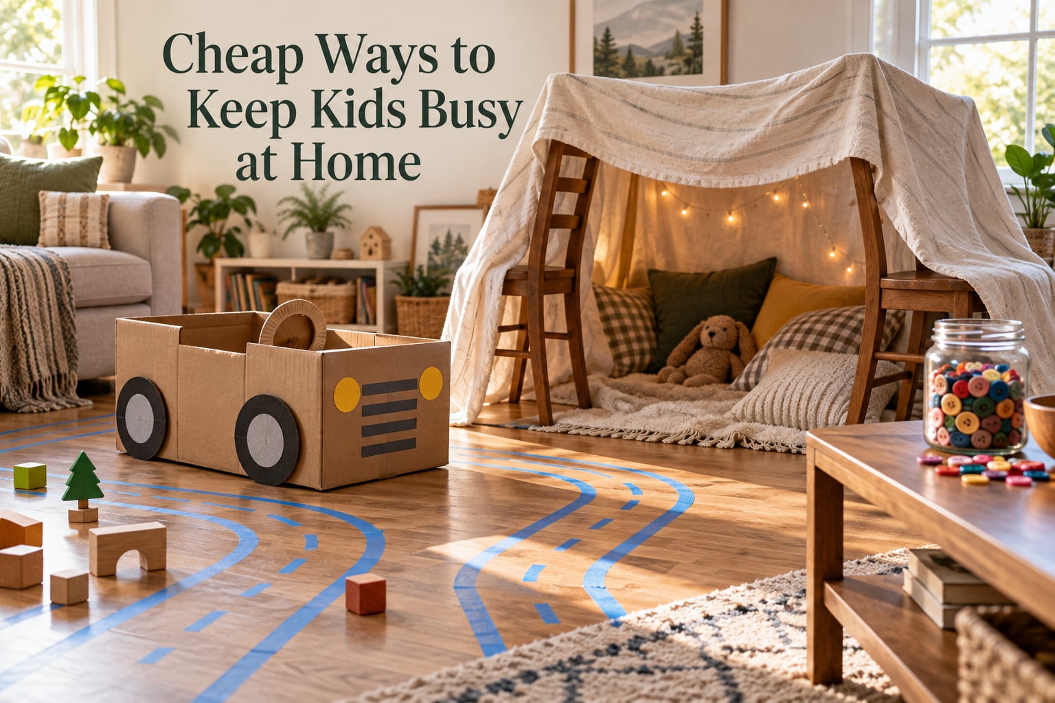Cheap Ways to Keep Kids Busy at Home