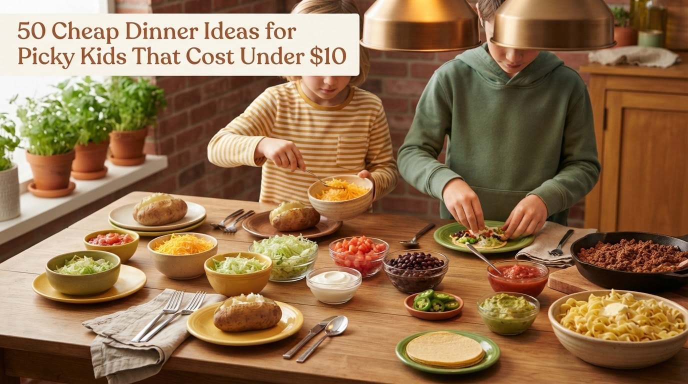 50 Cheap Dinner Ideas for Picky Kids That Cost Under $10