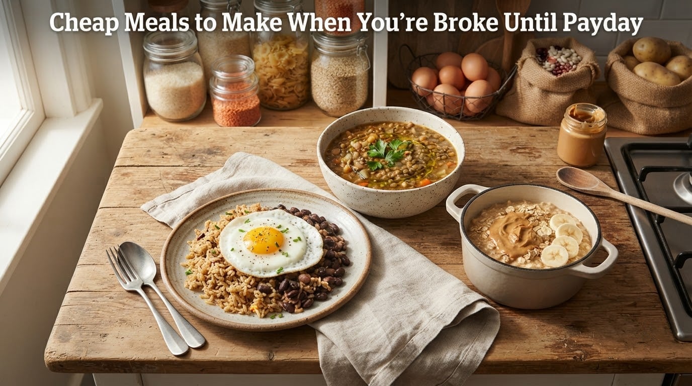 Cheap Meals to Make When You're Broke Until Payday