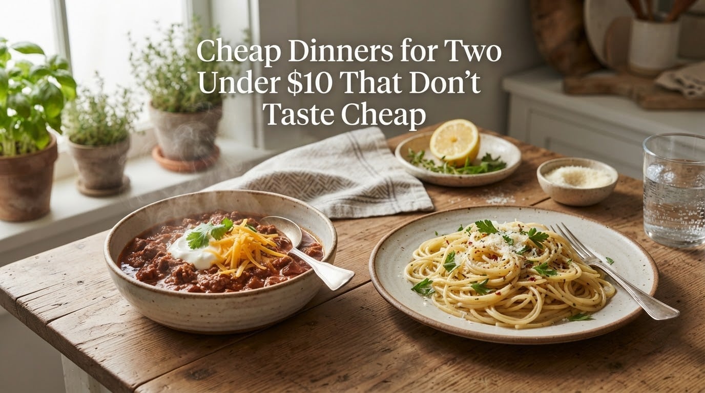 Cheap Dinners for Two Under $10 That Don't Taste Cheap