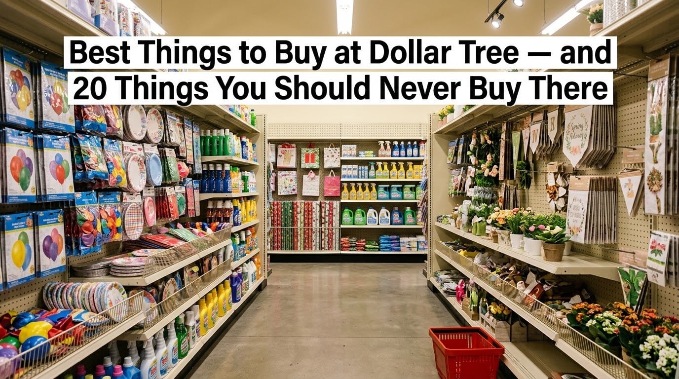 Best Things to Buy at Dollar Tree — and 20 Things You Should Never Buy There